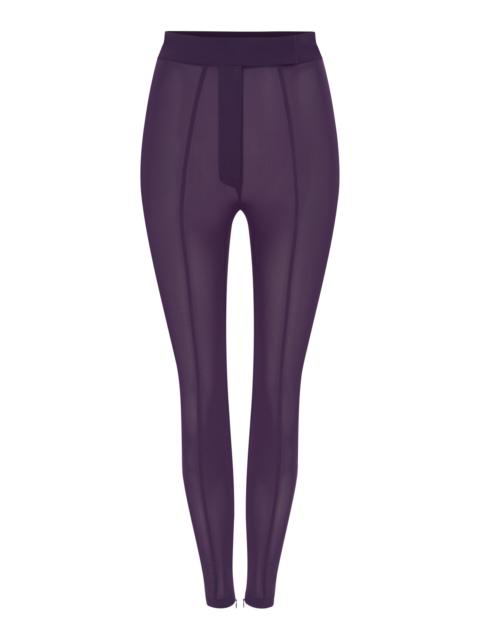 ALEX PERRY High-Rise Power Mesh Leggings purple