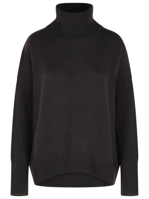 LISA YANG Lisa Yang 'Heidi' Dark Brown Cashmere Turtleneck Sweater Women