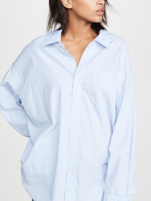 R13 Drop Neck Oxford Shirt