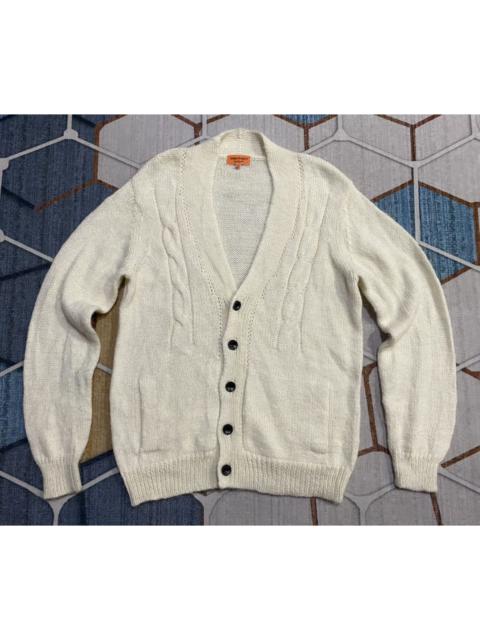 Other Designers Wilkes Bashford Alpaca Wool Cable Knit Sweater Cardigan