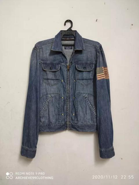 Very Rare - Vintage Ralph Lauren 67 US flag logo denim jacket
