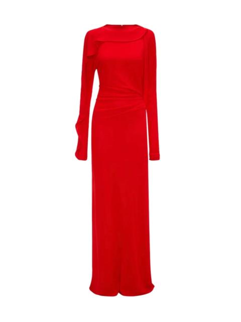 Victoria Beckham DRAPED JERSEY GOWN IN CAYENNE