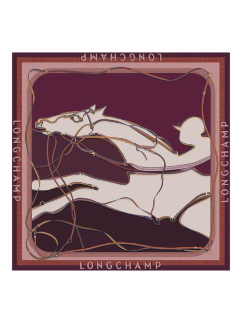 Longchamp A toute Allure Silk scarf 90 Pomegranate - OTHER