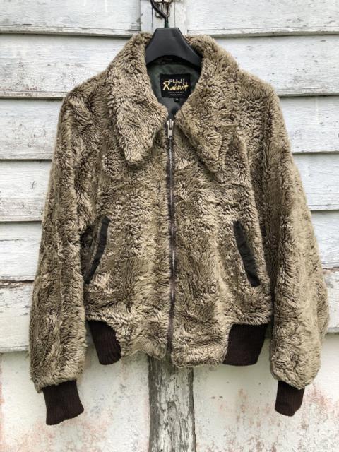 Other Designers VINTAGE FUJI RABBIT FUR CASUAL CROP BOMBER JACKET