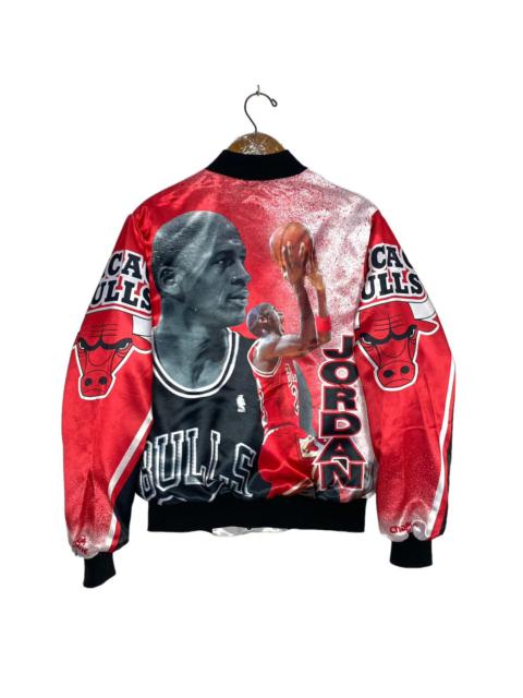 Other Designers Chalk Line - Vtg Chicago Bulls X Michael Jordan Satin Bomber Jacket