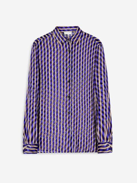 Dries Van Noten FLOWY STRIPED BLOUSE