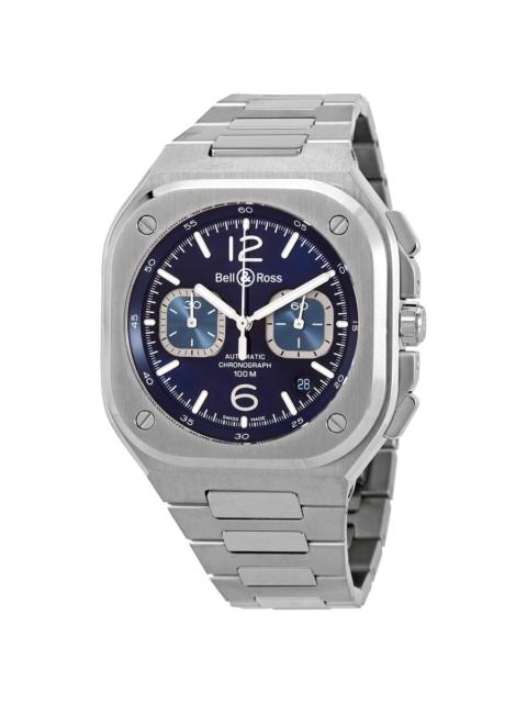 Other Designers Bell and Ross Br 05 Chrono Chronograph Automatic Blue Dial Men's Watch BR05C-BLU-ST/SST