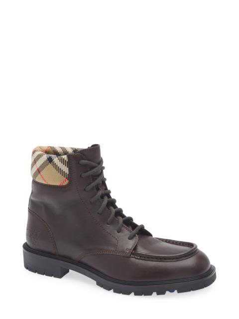 Burberry burberry Rogue Combat Boot in Log at Nordstrom