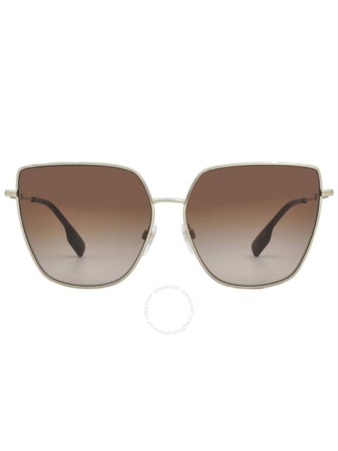 Burberry Burberry Alexis Brown Gradient Butterfly Ladies Sunglasses BE3143 110913 61