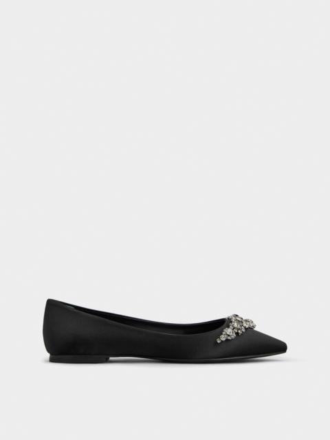 Roger Vivier Efflorescence Ballerinas in satin