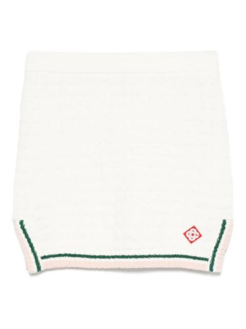 CASABLANCA Casablanca Women Cotton Skirt With Striped Trim