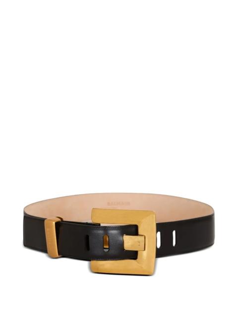 Balmain "Anthem" 4,5Cm Calfskin Belt