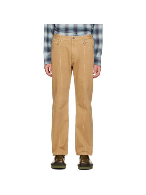 Wooyoungmi Tan Dyed Jeans