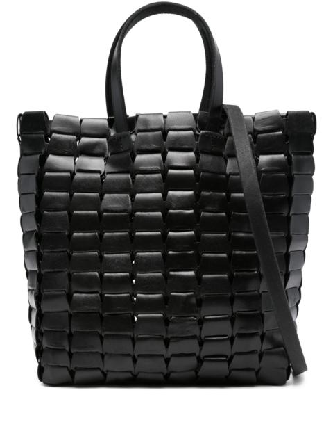 DRAGON DIFFUSION Dragon Diffusion Leather Woven Tote Bag