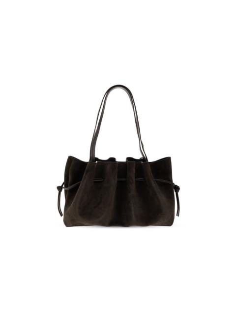 Other Designers Other - YUZEFI Ganache Suede Scallop Shoulder Bag New & Authentic