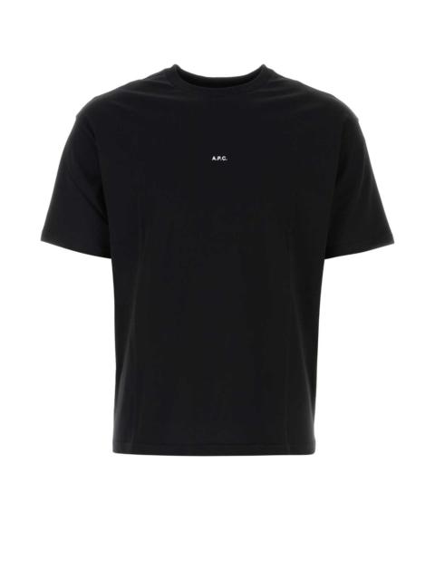 A.P.C. A.P.C. Men Black Cotton T-Shirt