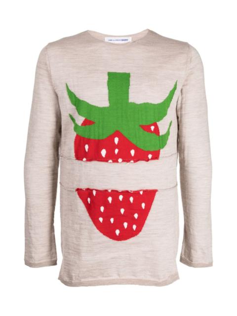 Comme des Garçons SHIRT GRAPHIC-PRINT CREW-NECK SWEATSHIRT