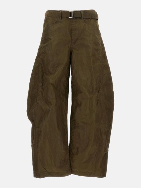 sacai NYLON TWILL TROUSERS