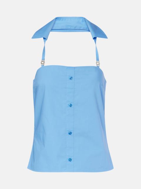 COPERNI Halterneck cotton top