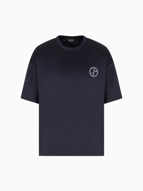 GIORGIO ARMANI DENIM COLLECTION COTTON-INTERLOCK T-SHIRT