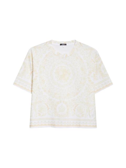 VERSACE Versace Barocco Cotton Jersey T-Shirt in Washed Out Gold at Nordstrom