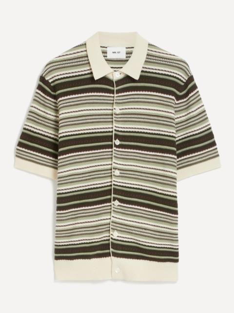 NN07 Nolan Textured Cardigan Polo