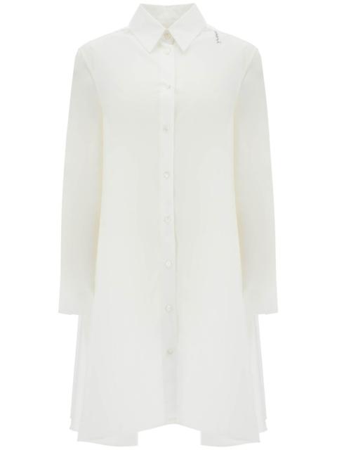 Marni white cotton dress with embroidery