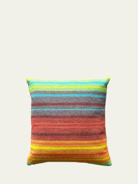 The Elder Statesman Ombre Striped Pillow, 20"Sq.