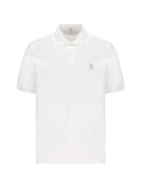 Brunello Cucinelli Brunello Cucinelli Embroidered-logo Polo Shirt