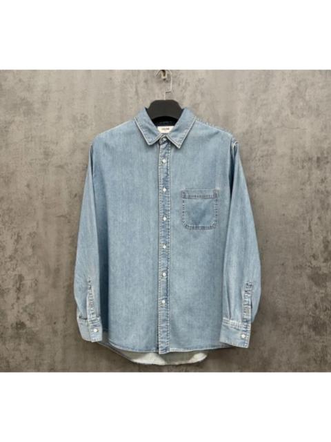 CELINE Celine light blue denim long-sleeved shirt
