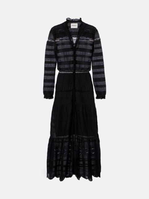Isabel Marant Étoile Daniva lace-trimmed cotton midi dress