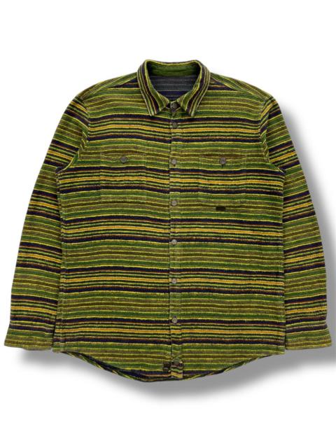 Japanese Brand - Papas Stripes Button Up Shirt