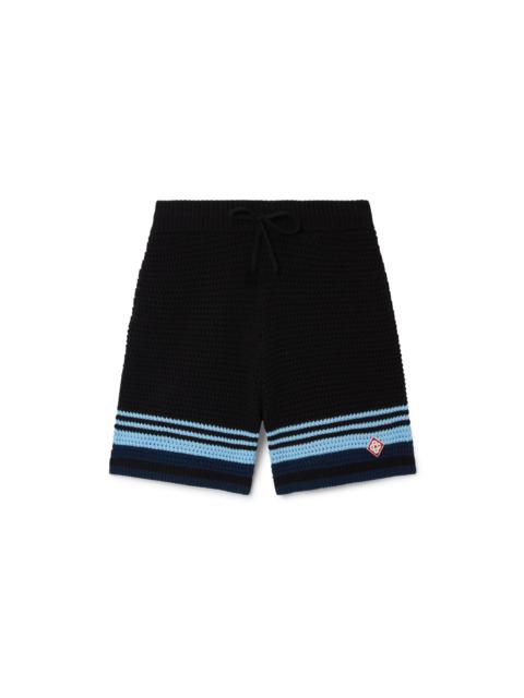 CASABLANCA Tennis Cotton Crochet Shorts