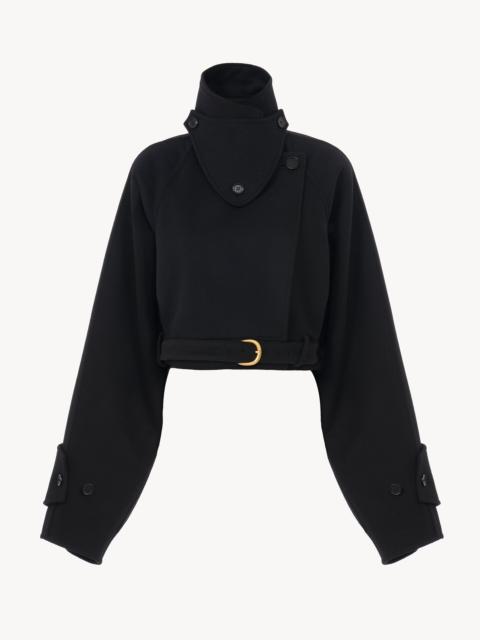 Chloé CROPPED COAT IN DOUBLE-FACE WOOL