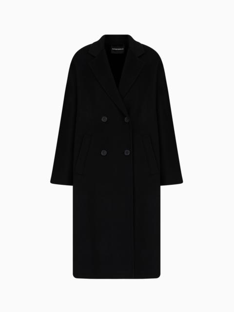 EMPORIO ARMANI Casentino wool and cashmere double-breasted coat