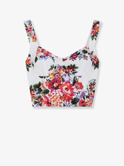 Dolce & Gabbana Cotton Blend Bustier Top