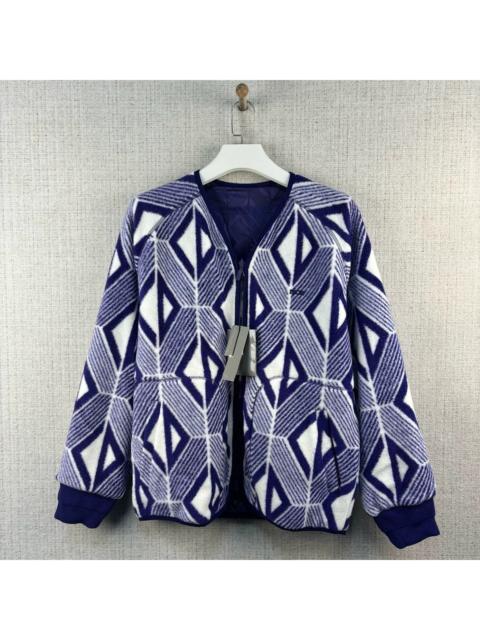 Dior DIOR FW22 Reversible Jacket in Wool Jacquard with Stripes and Metallic Logo