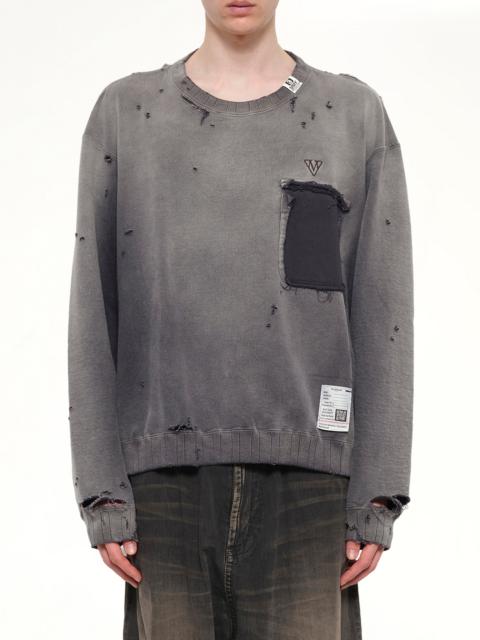 Maison MIHARAYASUHIRO Sun Faded Pullover in Black