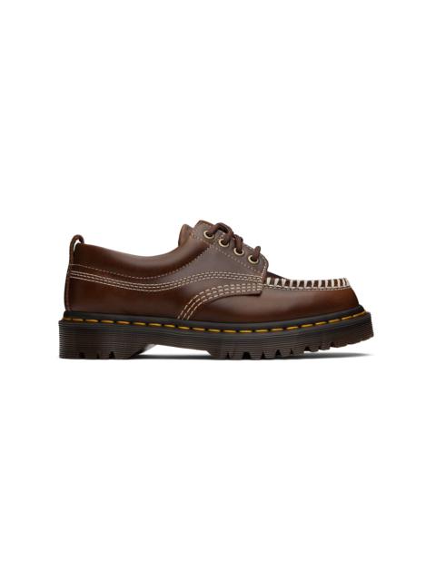 Brown Lowell Leather Moc Toe Derbys