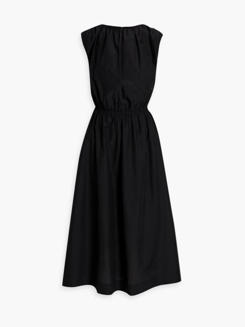 Loulou de Saison Aphrodite cotton and silk-blend poplin midi dress