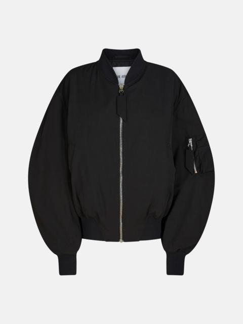 THE ATTICO "ANJA'' BLACK BOMBER