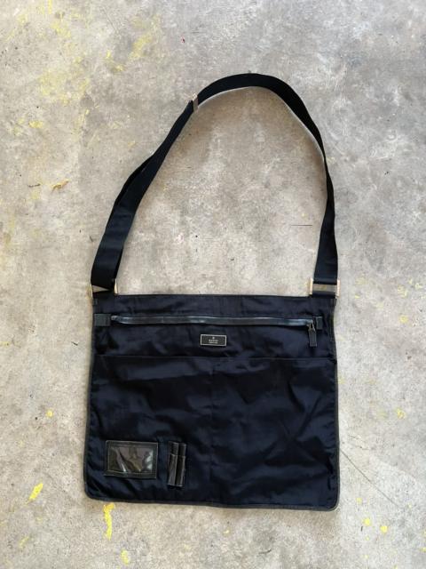 GUCCI Gucci Vintage Canvas Leather Shoulder Bag