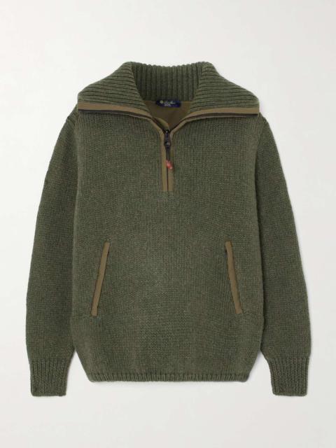 Alpe di Mera ripstop-trimmed cashmere sweater
