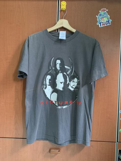 Other Designers Band Tees - vintage 2002 DISTURBED BAND T-shirt(sun fadee colour)