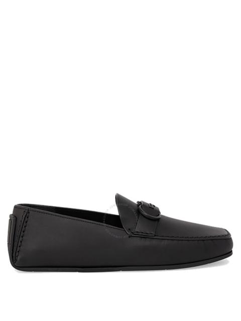 FERRAGAMO Salvatore Ferragamo Men's Black Palinuro Gancini Ornament Driver
