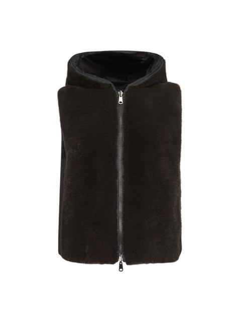 Brunello Cucinelli Brunello Cucinelli Women Brown Fur And Nylon Reversible Vest