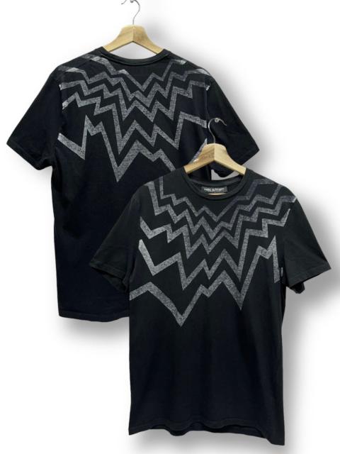 Neil Barrett NEIL BARRETT Designer Iconic Sharp Design Slim Fit T-Shirt