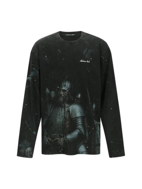 Andersson Bell Unisex Knight Printed Long Sleeve Tee