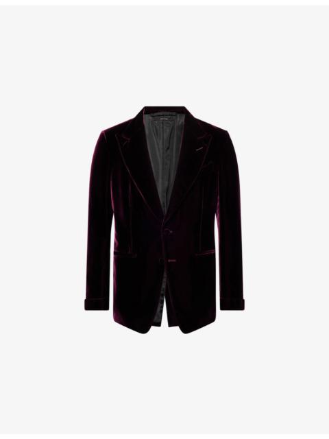 TOM FORD Shelton Singe-Breasted Regular-Fit Velvet Tuxedo Jacket