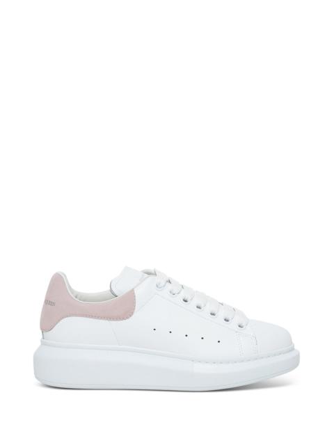 Alexander McQueen Alexander Mcqueen Women Alexander Mcqueen Woman's Oversize White And Pink Leather Sneakers